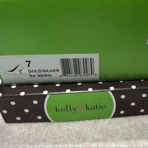 Kelly & Katie Gold and Silver Heels